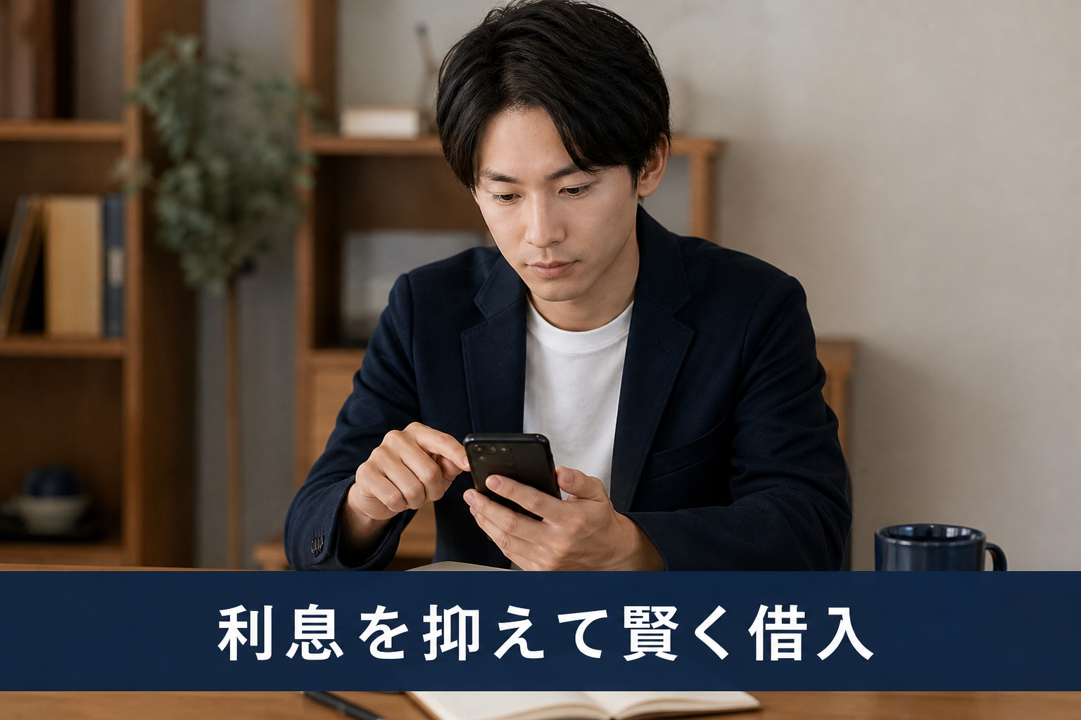 利息を抑えて賢く借入を検討するイメージ