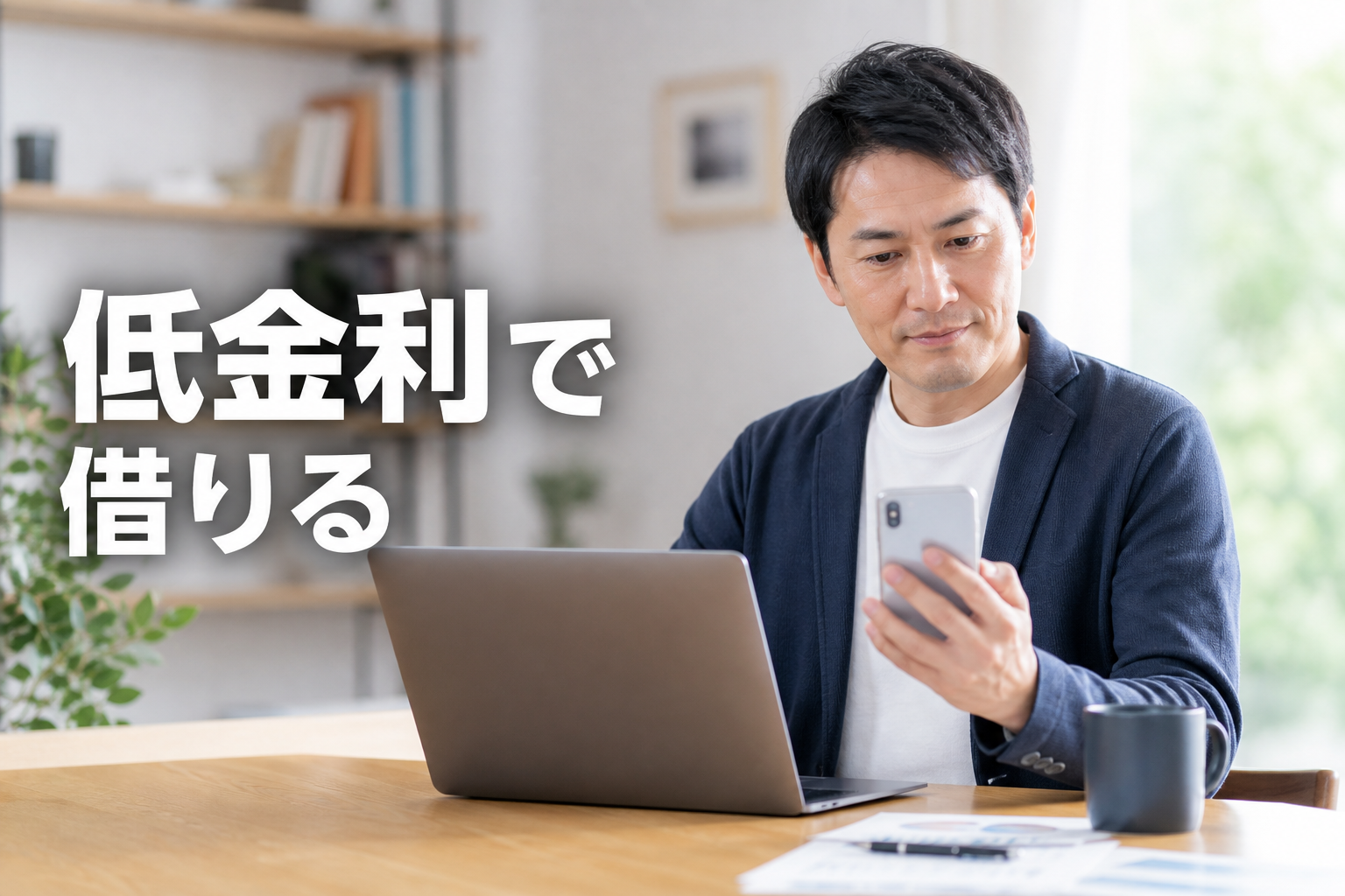 低金利で借りるカードローンを比較するイメージ