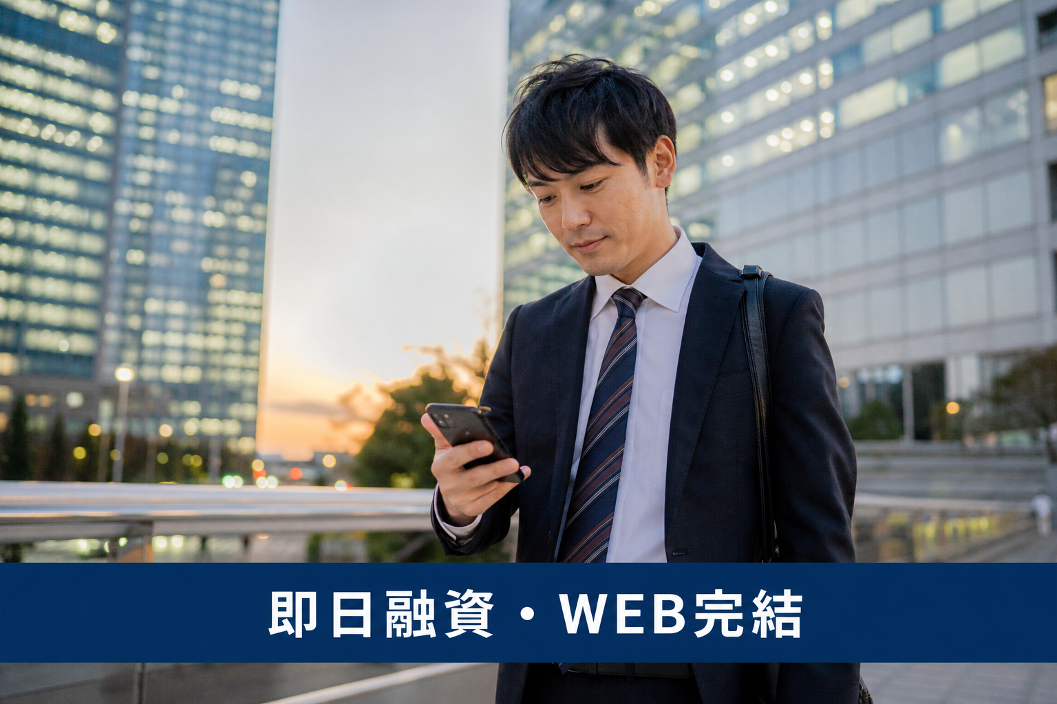 即日融資・WEB完結のイメージ