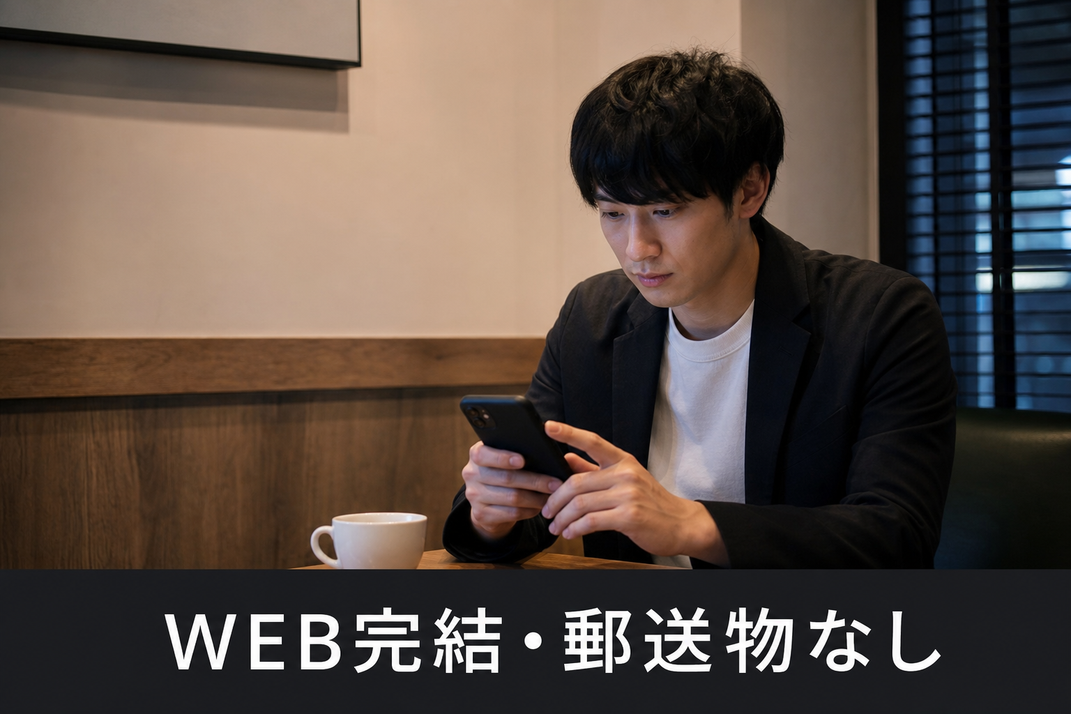 WEB完結・郵送物なしで申し込むイメージ